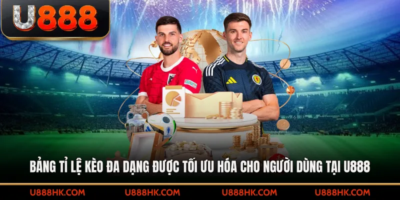 Bảng tỉ lệ kèo đa dạng được tối ưu hóa cho người dùng tại U888
